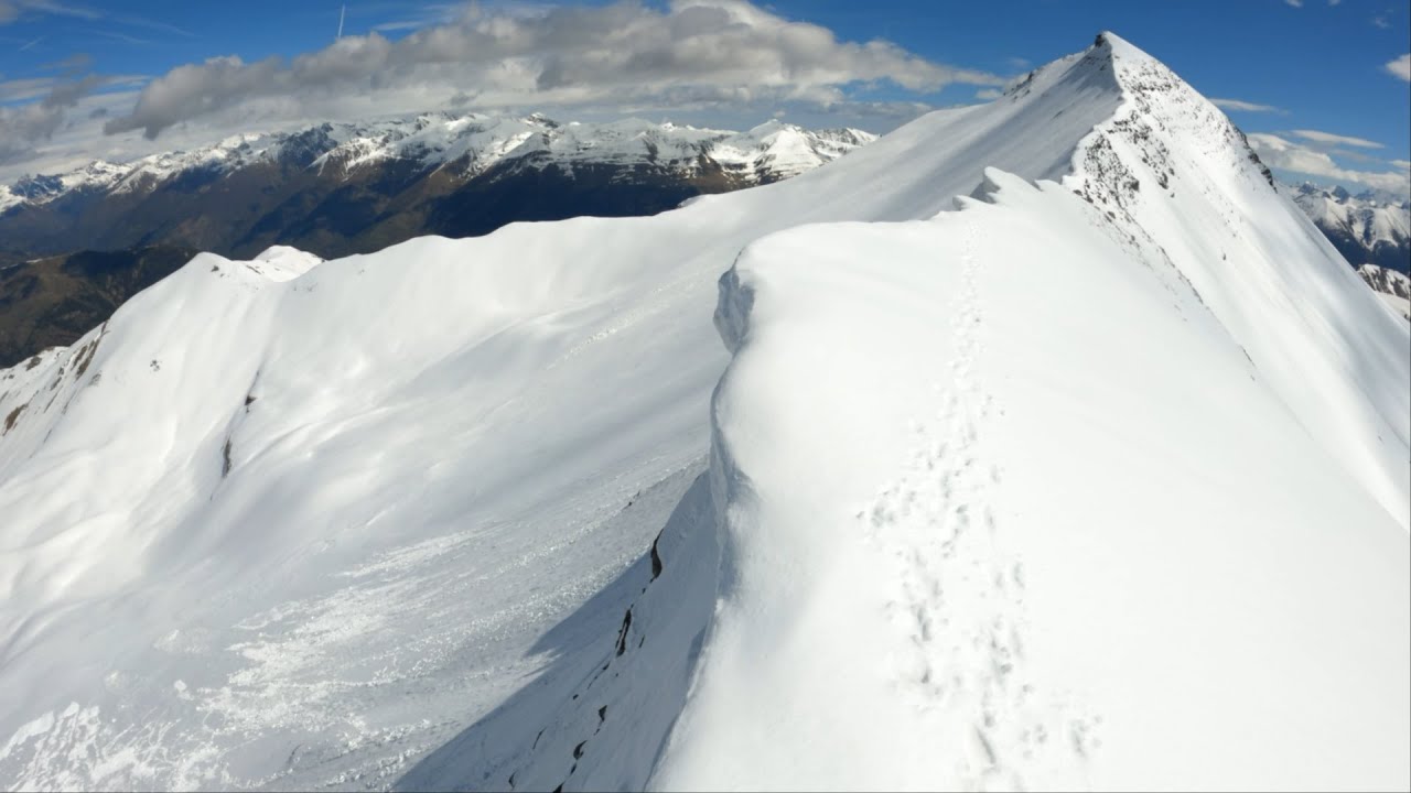 Mont Mounier 2817m sous la neige, le 5 mars 2024.