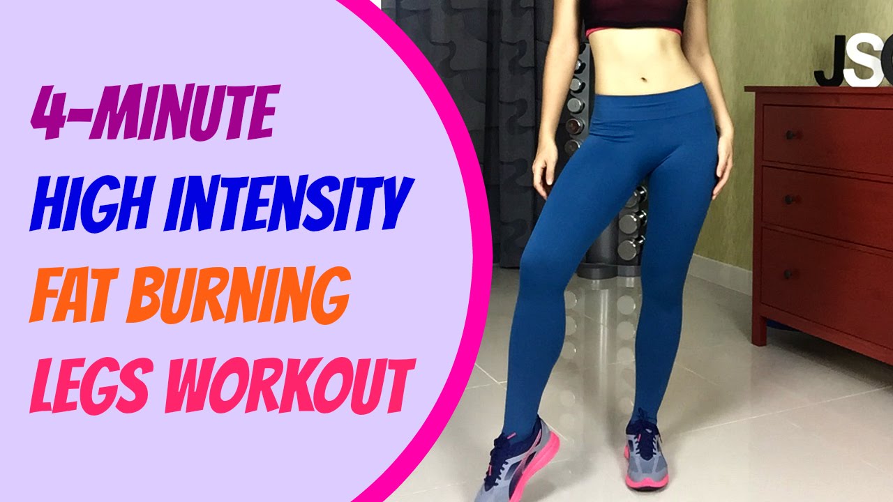 4-Minute High Intensity Fat Burning Legs Workout