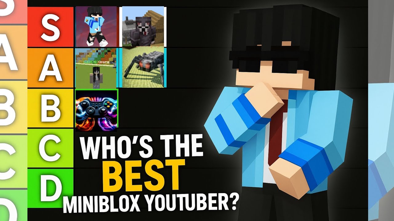 The Ultimate MiniBlox YouTuber Tier List ft. @ClassySpiderPVP , @Not_Gaming-c2v and more!) 😱