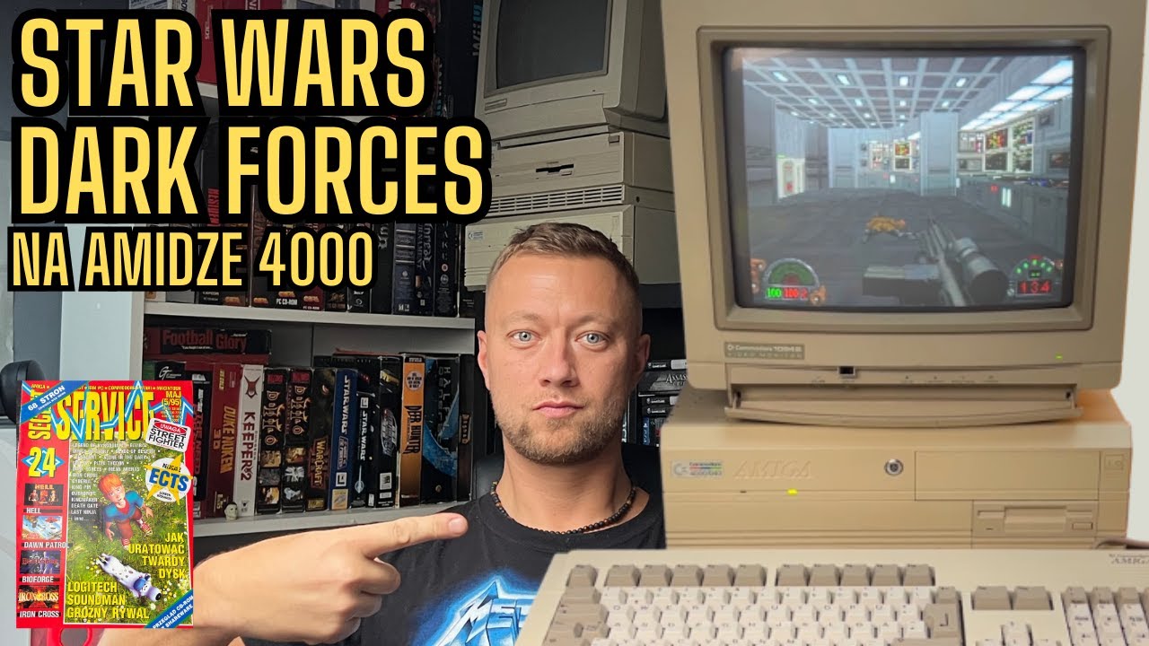 Retro PC z Amigi 4000 (060 100 MHZ) - Test Gry Star Wars Dark Forces