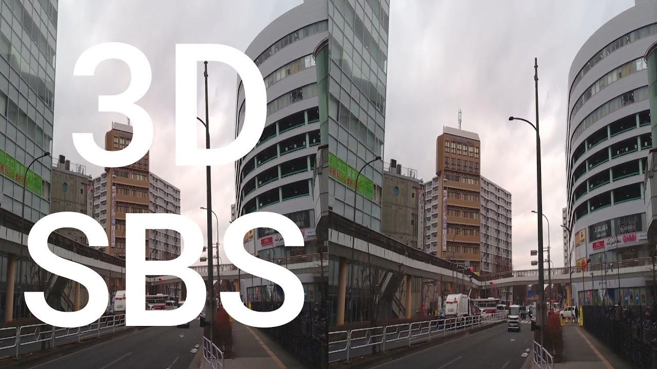 City | 3D SBS VR | QooCam EGO 視力回復・立体視