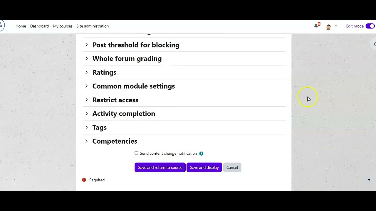 Moodle 9 Attaching Competencies