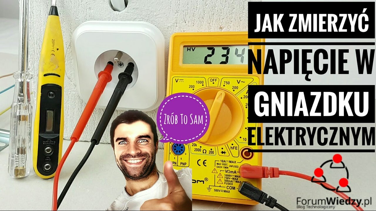 Pomiar napięcia w gniazdku 230V - jak zmierzyć napięcie multimetrem? Jak to zrobić? Zr&oacute;b to sam!