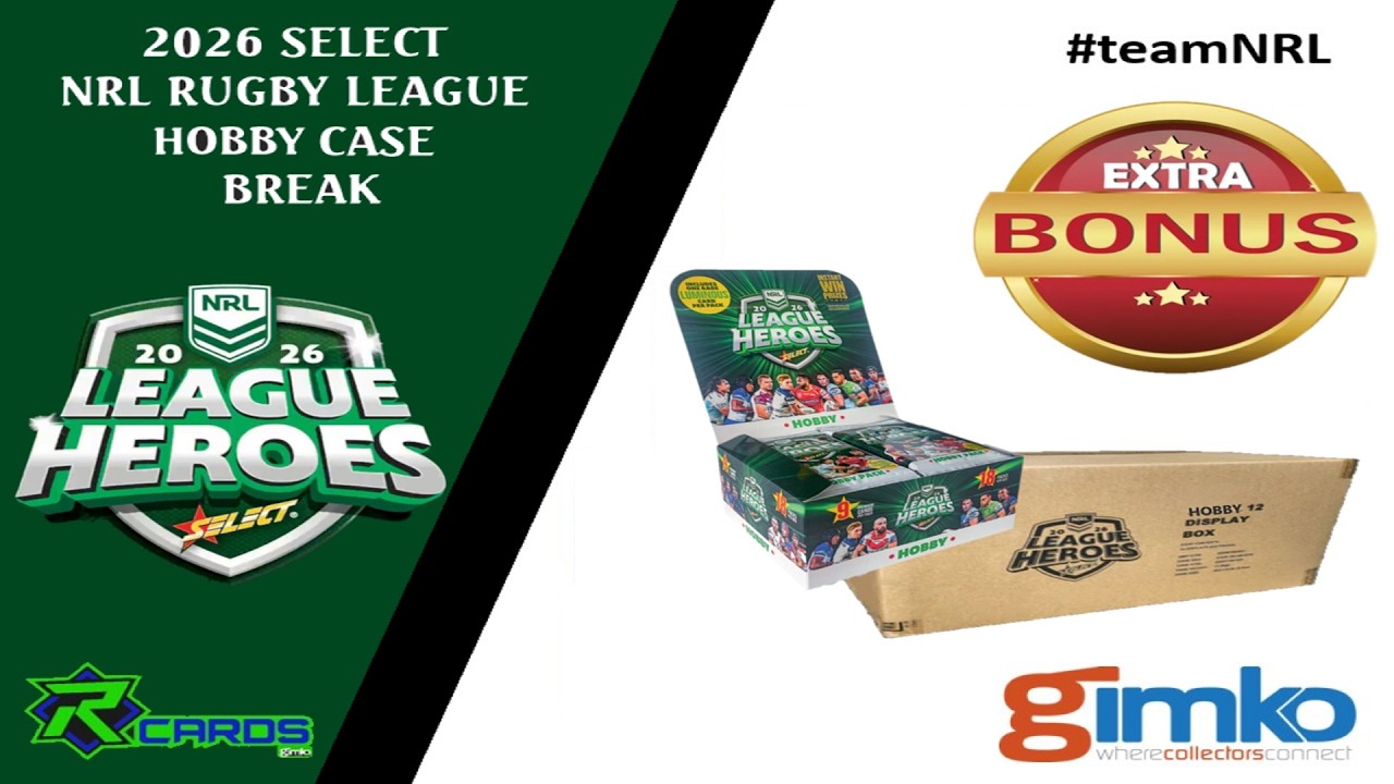 #2518 NRL Rugby 2026 Select League Heroes Hobby Case  - Live Card Box Break (17/03/2026)
