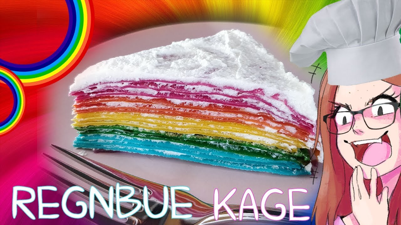 Regnbue Crepe Kage 🌈 Kajas Køkken