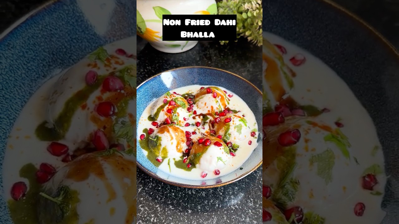 Guilt-Free Non Fried Dahi Bhalla | Healthy Holi Special Recipe | No Oil Soft Dahi Vada🤩✨#shorts
