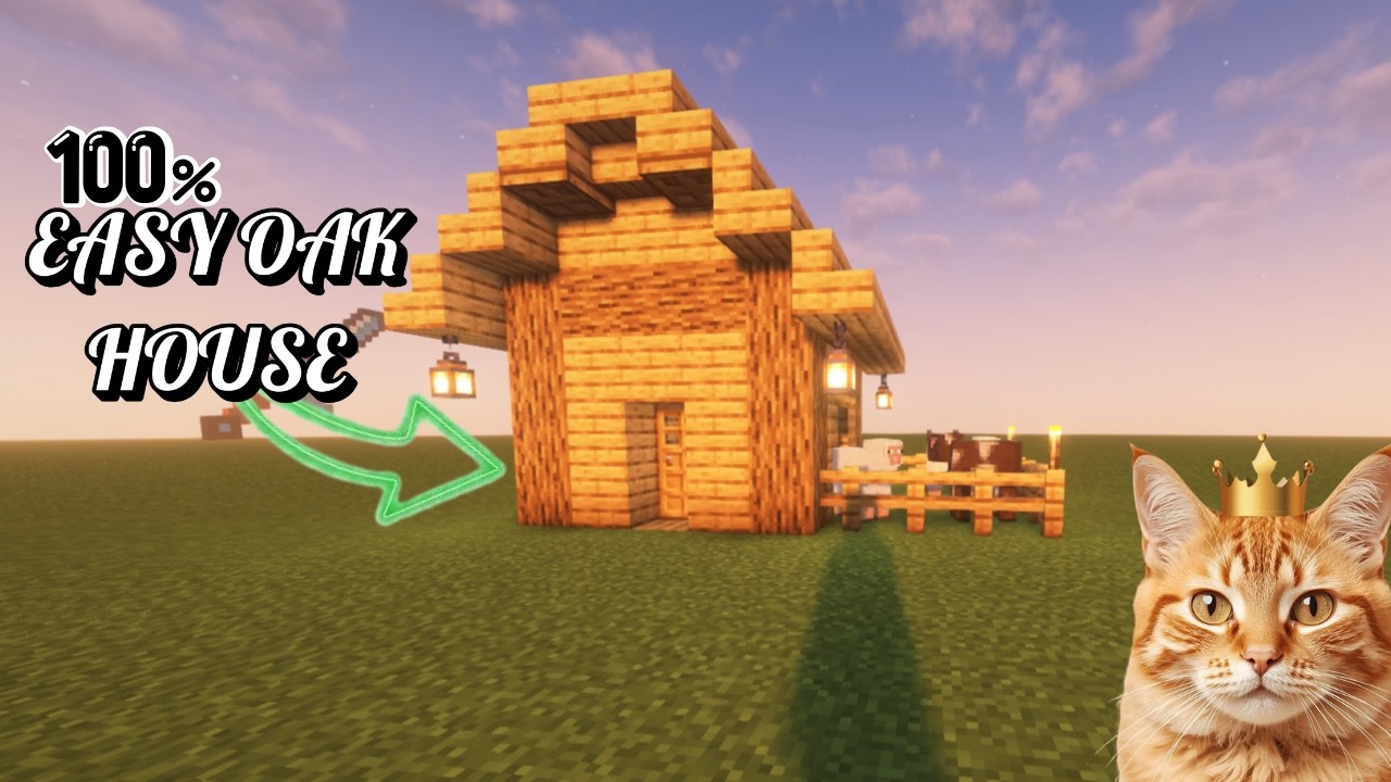 Minecraft Easy Oak Starter House 🏡 | I Tested 5 Survival Builds… Only ONE is Perfect for Beginners!