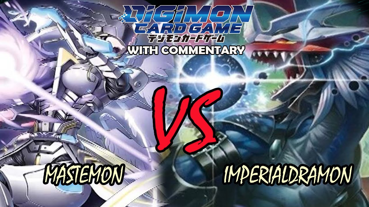 Digimon TCG Mastemon Vs Imperialdramon Jogress Clash B03! - Fight Showcase!