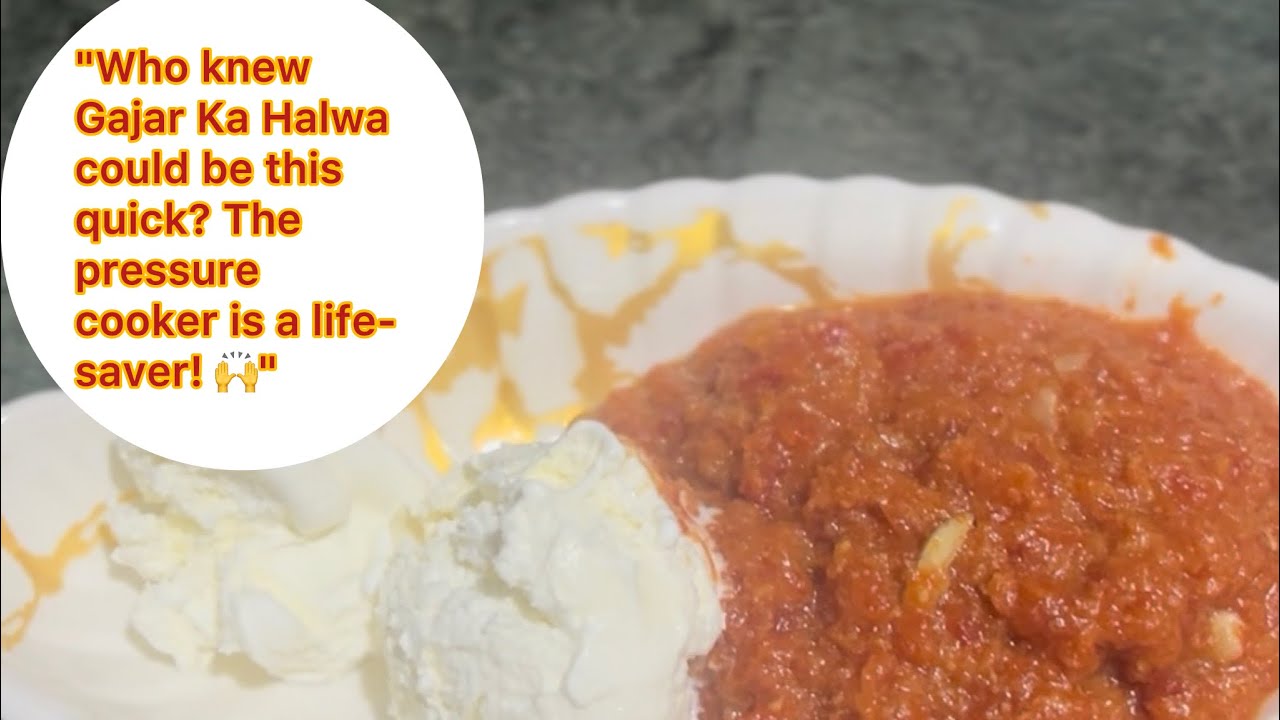   Gajar ka halwa in pressure cooker 