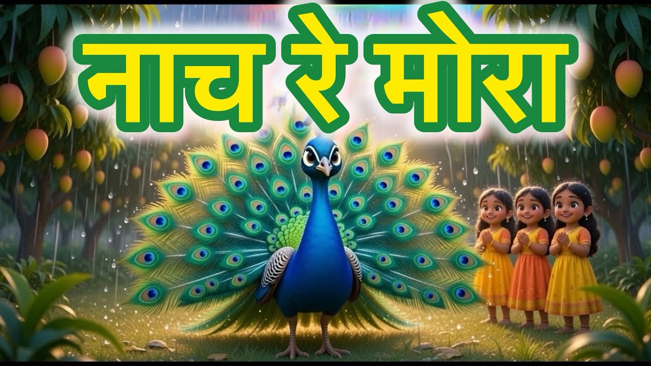 Nach Re Mora Full Song | नाच रे मोरा 🦚 | Marathi Kids Song| Marathi Balgeet | Kids Animation |
