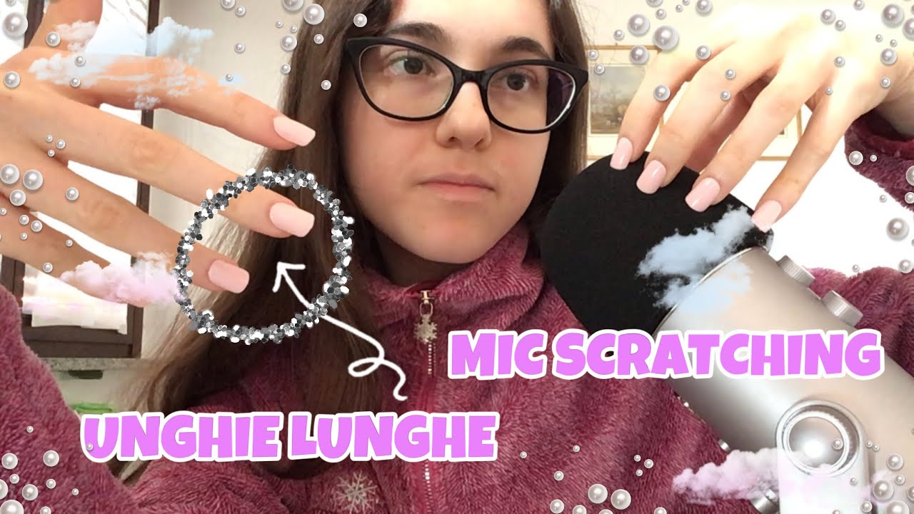 ASMR - MIC SCRATCHING WITH LONG NAILS ✨💅 extra relax