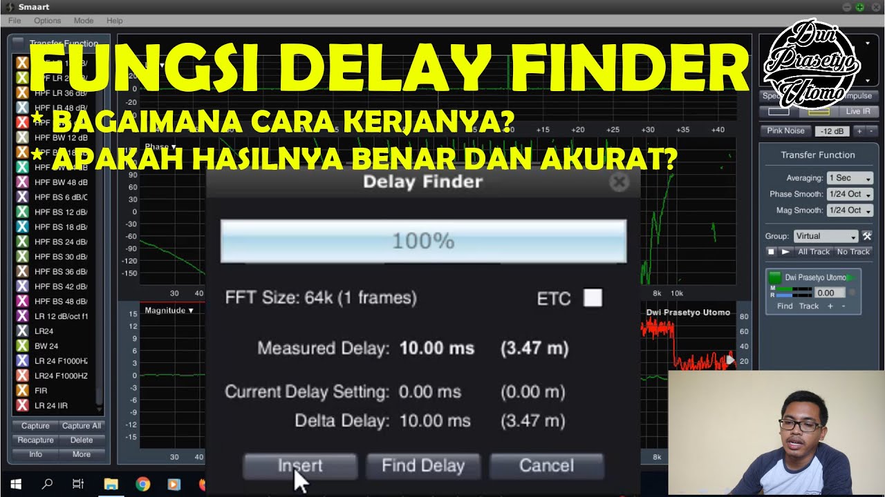 FUNGSI DELAY FINDER SMAART LIVE DAN CARA KERJANYA