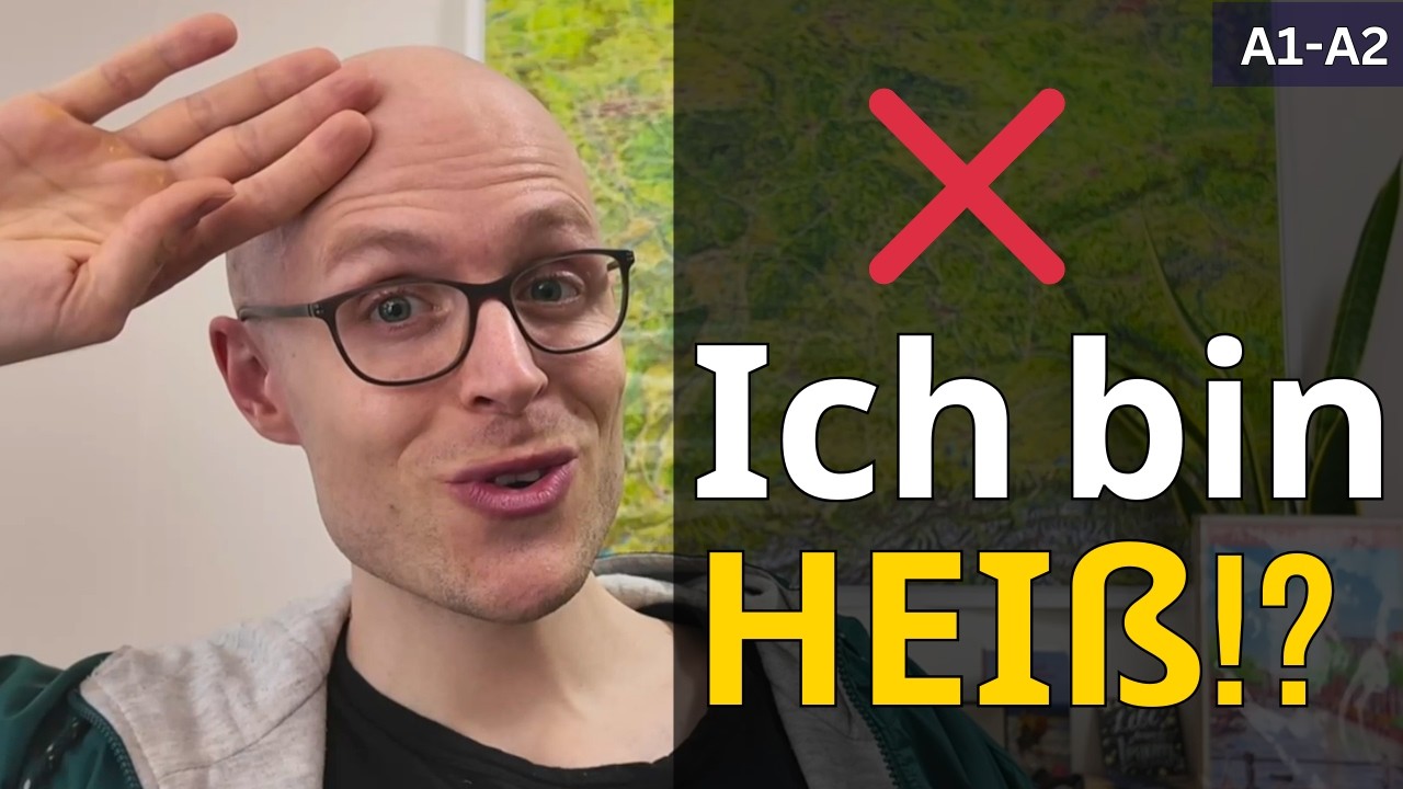 Sag NICHT „Ich bin heiß“ ❌ (typischer Deutsch-Fehler!) | Slow German A1–A2