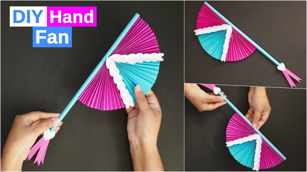 DIY Hand Fan | Traditional Paper Fan | Easy Paper Hand Fan Making Tutorial | Summer Special Fan
