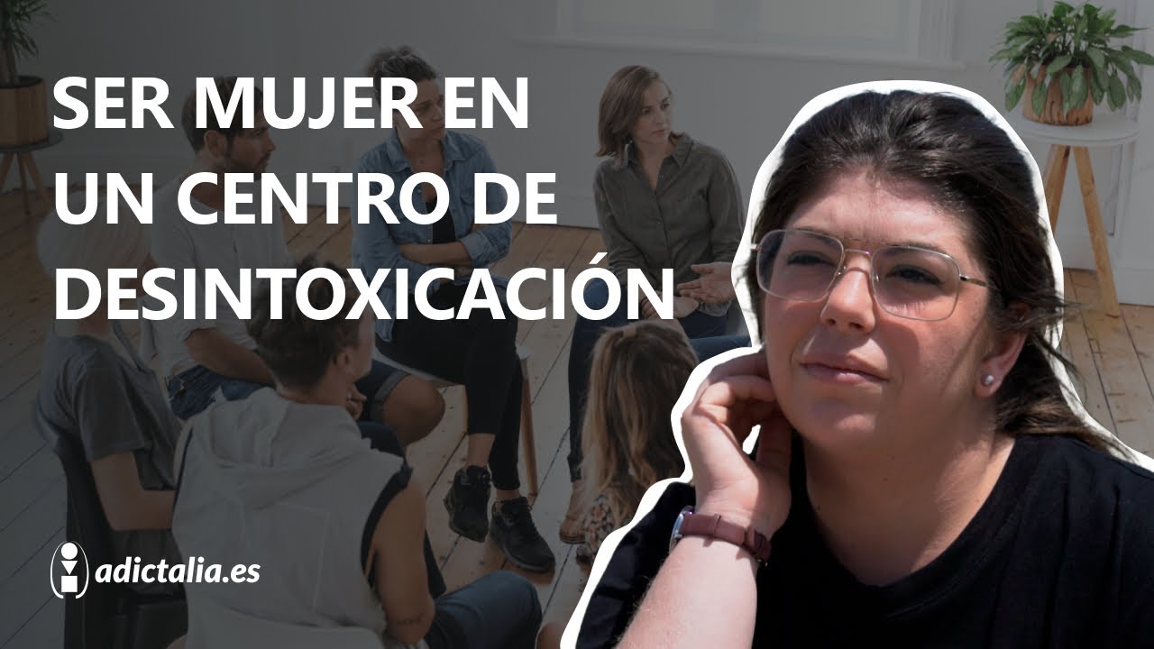 Una mujer en un centro de desintoxicación