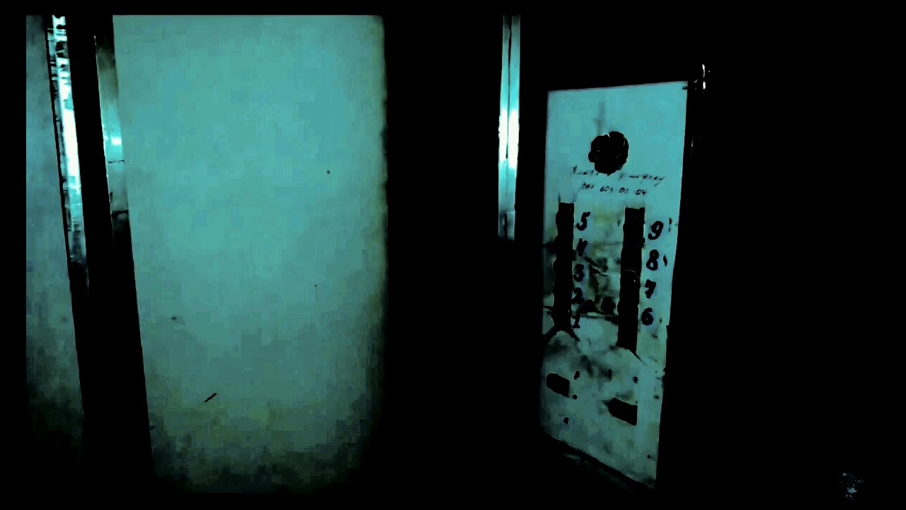 The elevator lift was b&w&bg scary ride from new normal funny and nice.