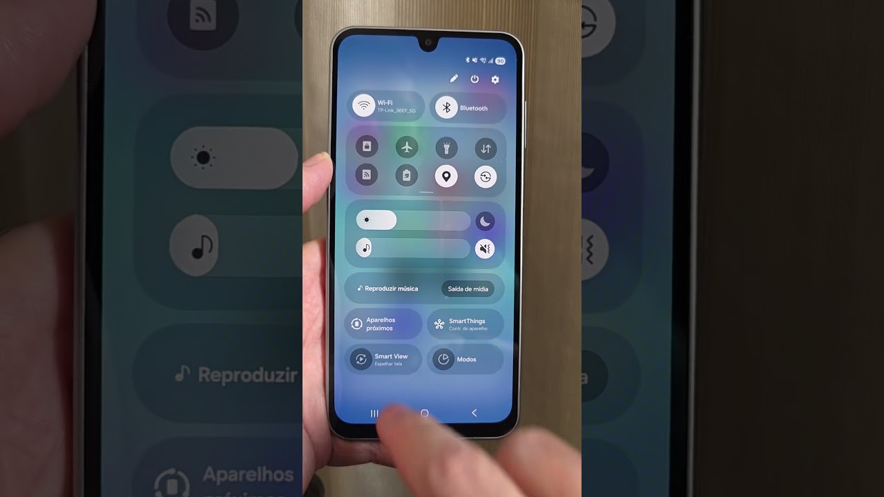 SAMSUNG GALAXY A17 - PAINEL DE CONTROLE #SAMSUNG #A17 #LINUXBRS #SHORTS
