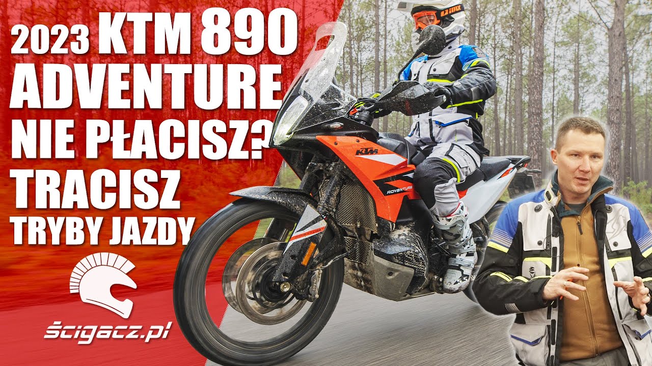 KTM 890 Adventure 2023. Test motocykla. Nowy model sprzedaży. Nie płacisz, wyłączamy Ci tryby jazdy