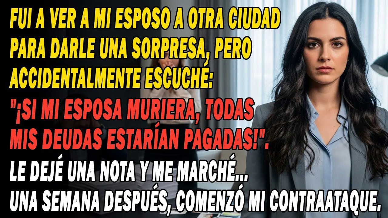 ✈️ Fui A Sorprenderlo Y Escuché 👂 ¡Si Ella Muriera, Saldaría Mis Deudas! . Me Fui. A La Semana... 🗓️