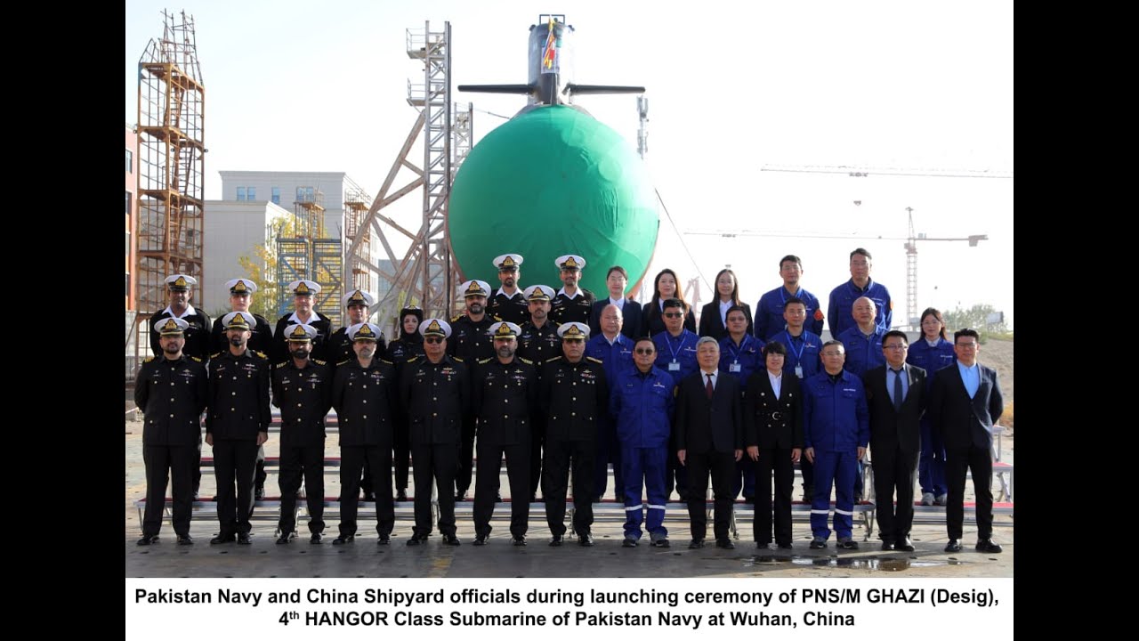 PAKISTAN NAVY LAUNCHES FOURTH HANGOR CLASS SUBMARINE GHAZI IN CHINA