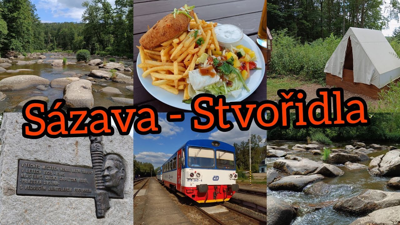 Řeka Sázava - Stvořidla, krajem Jaroslava Foglara a mega jídlo ! 💪 / the golden river of tramps