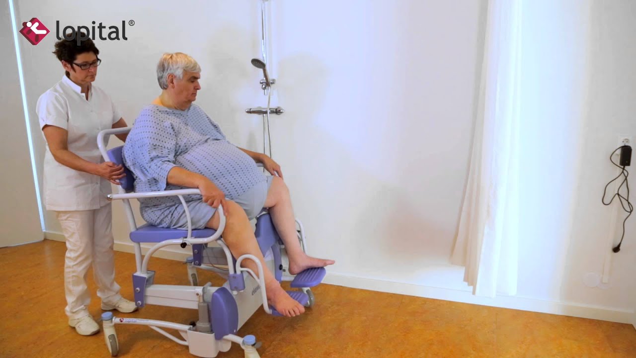 Lopital - Lehrvideo - Elexo XXL Dusch-toilettenstuhl für adipöse Patienten (DE)