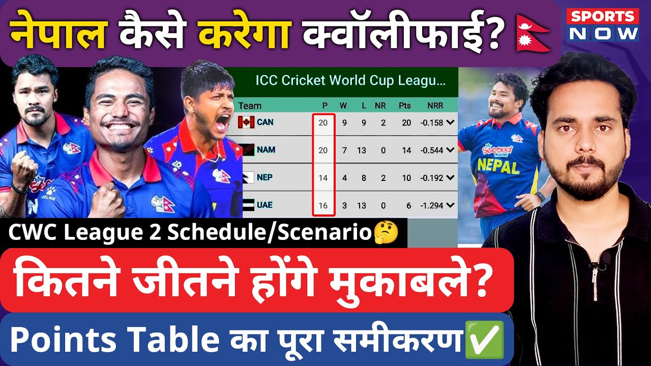 How Can Nepal Qualify for CWC League 2🤔 Full Schedule | Scenario | Dipendra | Bhurtel | Karan KC