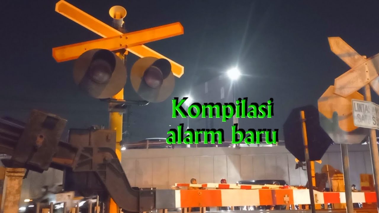 Kompilasi alarm baru perlintasan kereta api sidoarjo