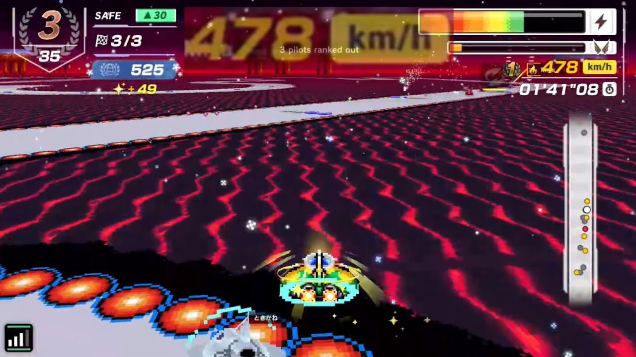 F-ZERO 99 - Mirror Fire Field 478 km/h Wall Bonk Practice in Online Races