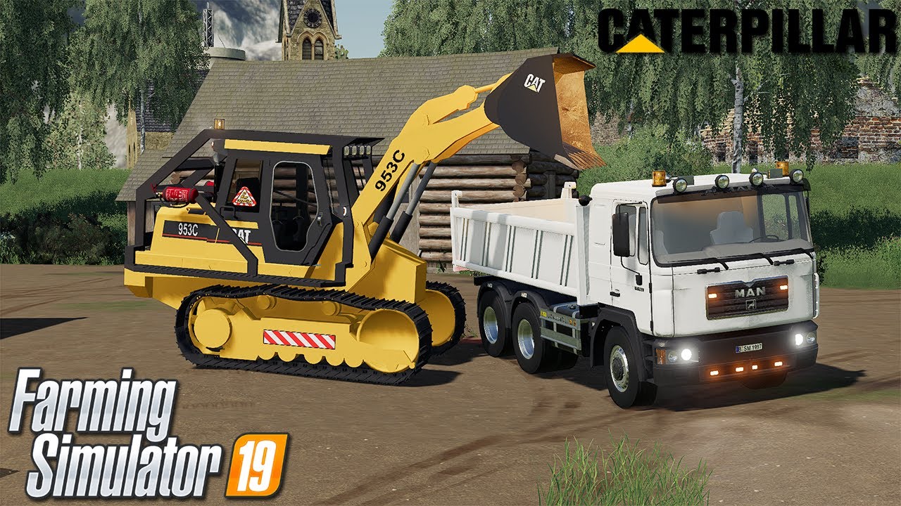 DIGING SOIL FROM THE LAKE||MULTIPLAYER WITH JUST CONSTRACTOR||FS19 MINING MODS