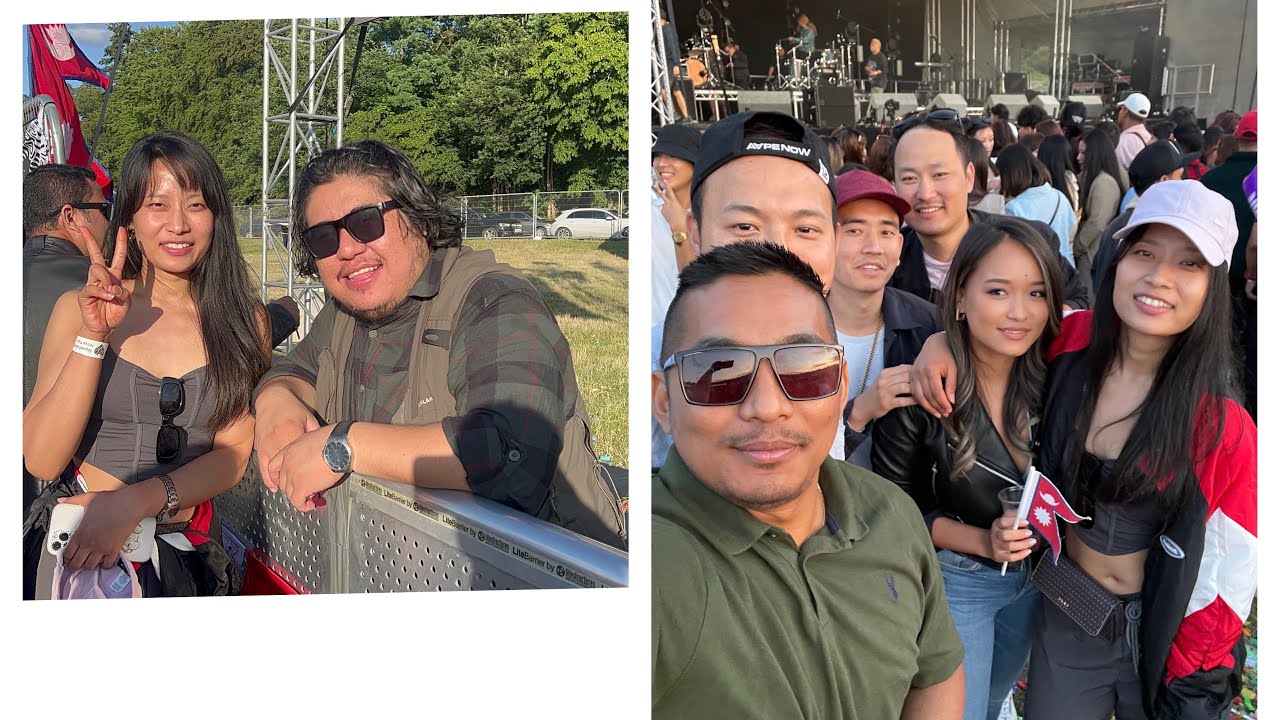 Nepali concert in UK Aldershot 😃photo with Anmol gurung..it was a memorable concert..