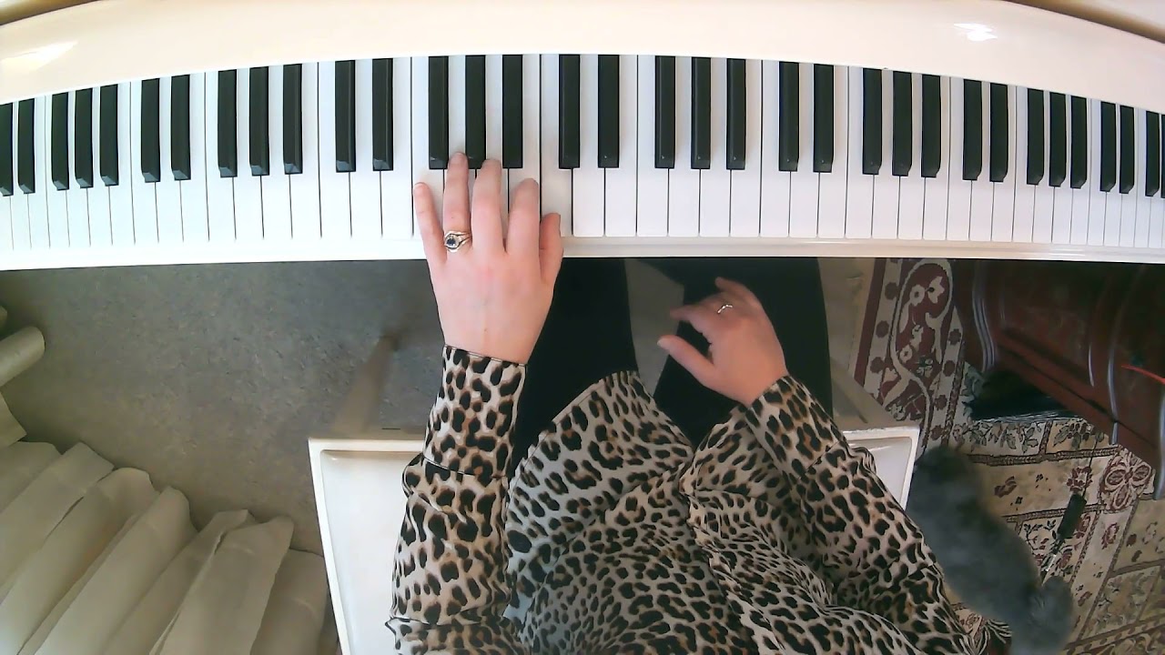 Invention, A Minor, BWV 784, No 13, J. S. Bach, Left Hand Only, metronome at quarter note=72
