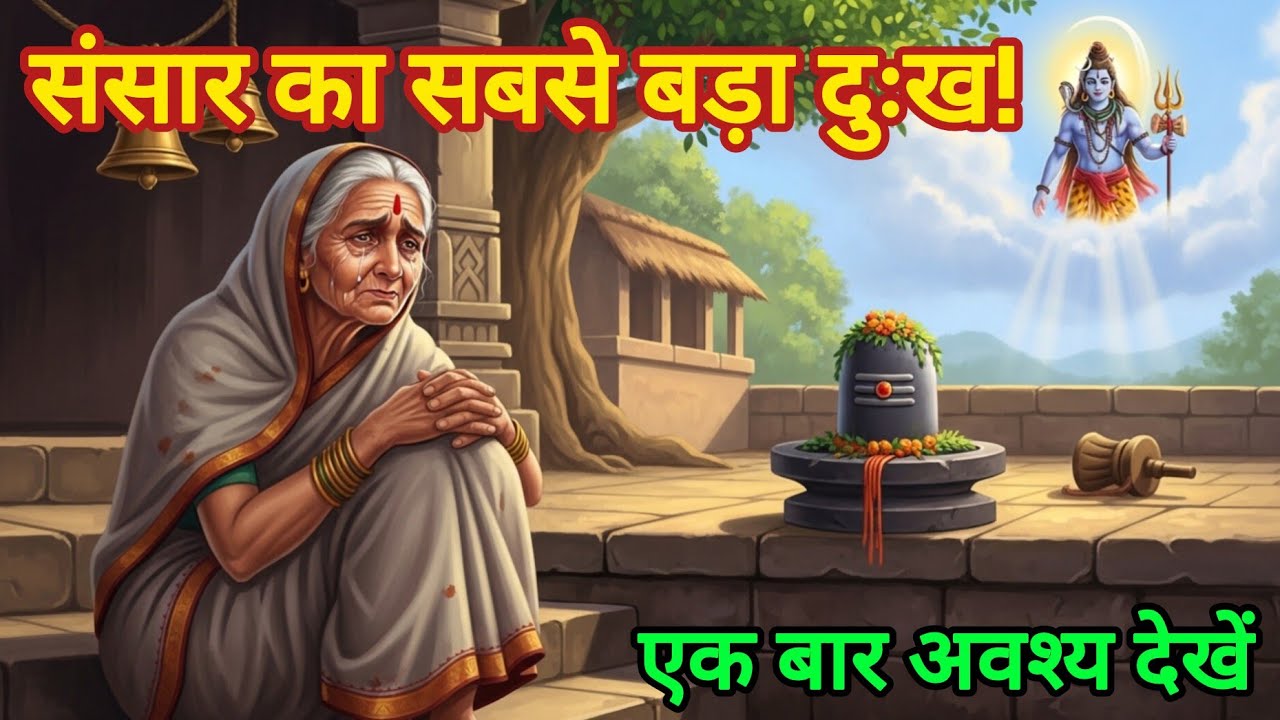 संसार का सबसे बड़ा दुःख क्या है? | कौवा, साधु और बूढ़ी अम्मा की अद्भुत कथा | शिव ज्ञान की कहानी