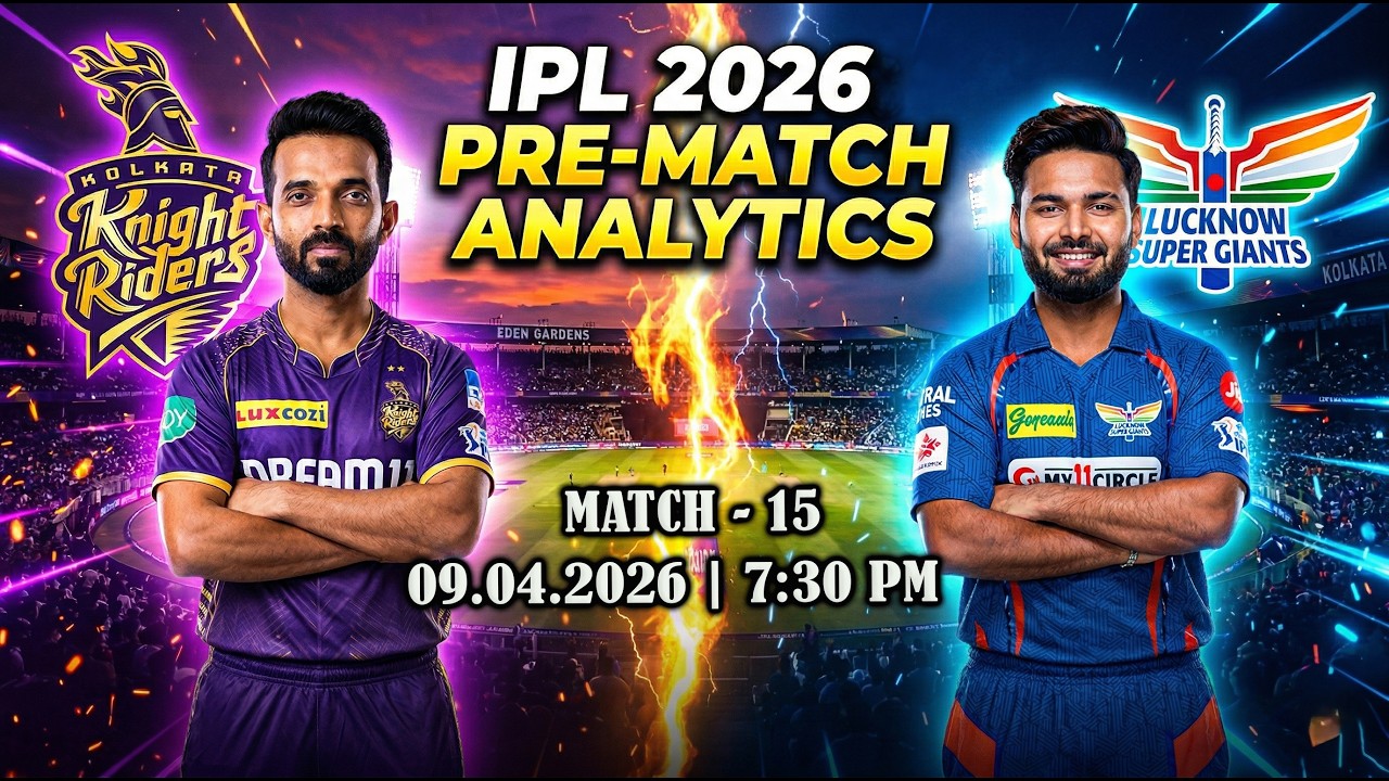 Match 15 KKR vs LSG Pre Match Anaysis...#ipl #kkrvslsg #cricket #iplanalysis #cricketanalysis #bgood