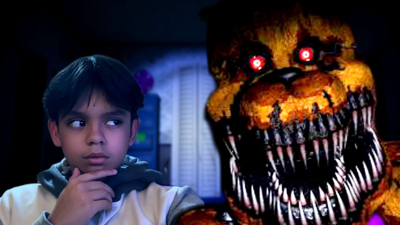 1 kid 1 nightmare fredbear (FNAF 4)