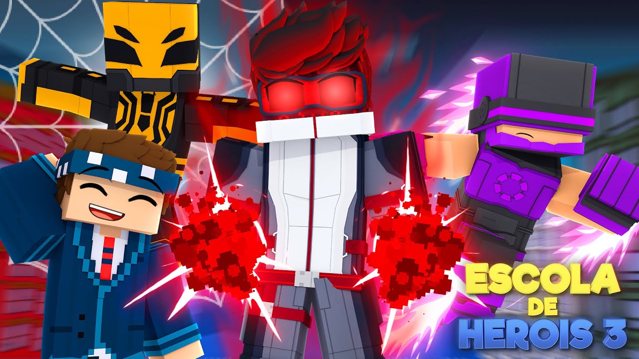 Minecraft: ESCOLA DE HEROIS 3 (PODER SUPREMO) - FILME COMPLETO