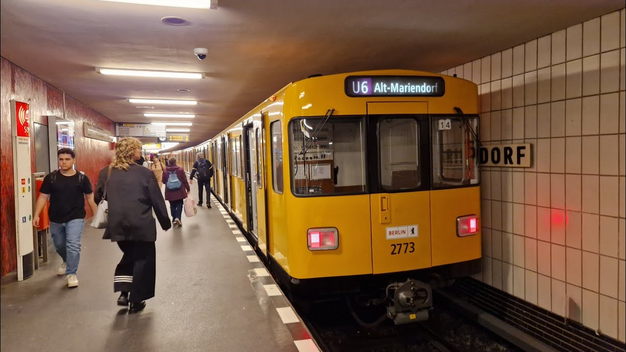 U-Bahn Berlin | Mitfahrt in der U6 von Kurt-Schumacher-Platz bis Alt-Mariendorf im F84 2773