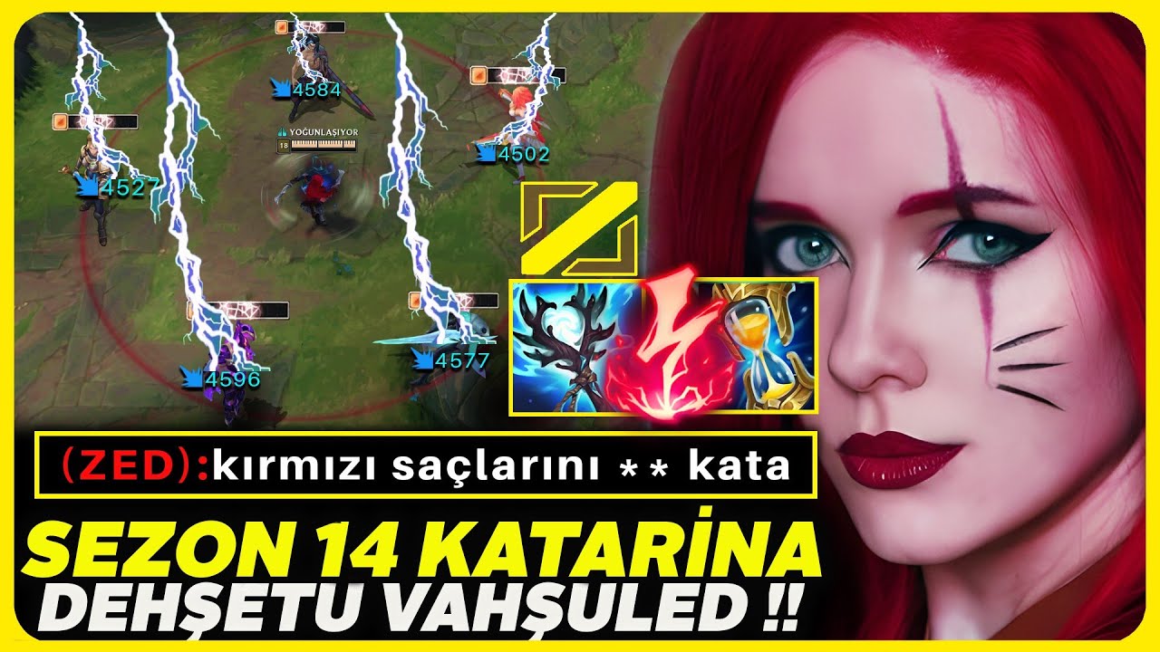 SEZON 14 YENİ İTEMLER KATARİNA !! %90 KİLL KATKISI !! ÖLDÜREMİYORLAR !! | Ogün Demirci