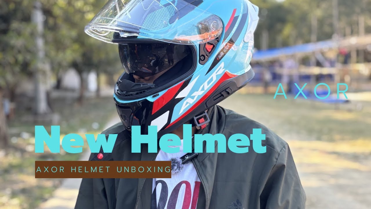 My New Helmet | Axor Helmet Unboxing | motovlog #youtube #foryou #axorhelmet 