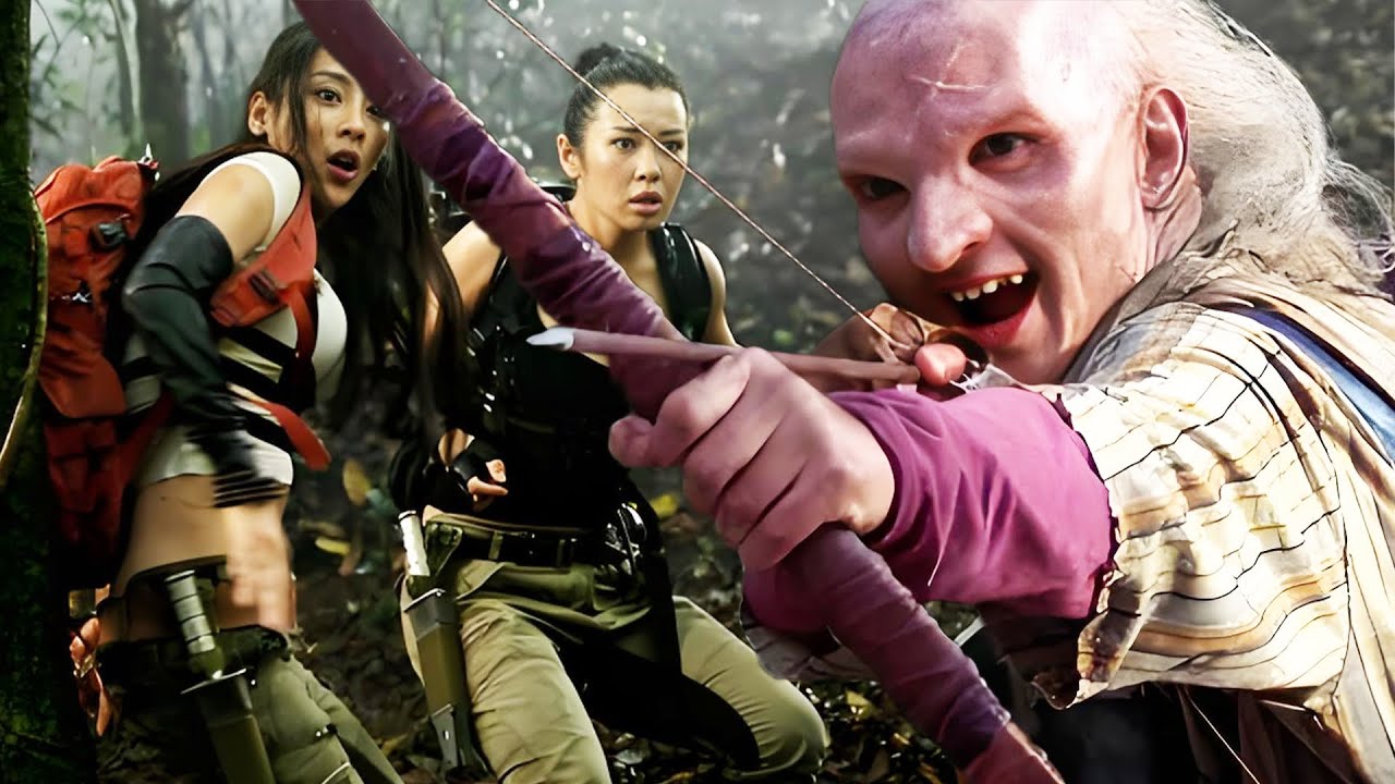 美女叢林探險，殊不知被食人族盯上，開始獵殺遊戲！#movie #怪獸 #恐怖 #電影 #野人 #巨蛇 #懸疑 #驚悚 #4k