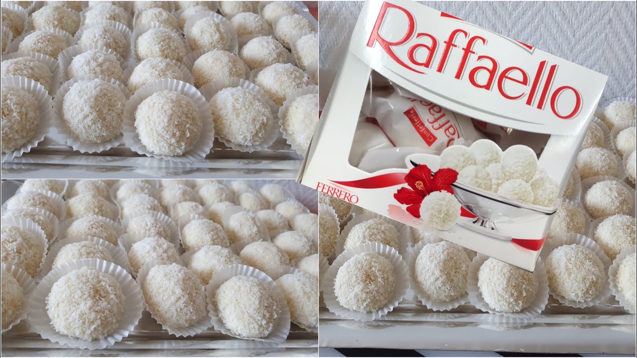 حلوة رفايلو الراقية واللذيذة تذوب فالفم بمكونات متوفرة في كل بيت recette de Raffaello