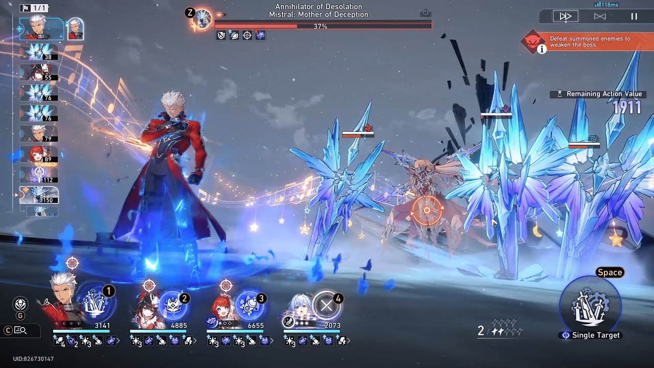 Archer vs Cocolia (3911) | Honkai Star Rail Apocalyptic Shadow