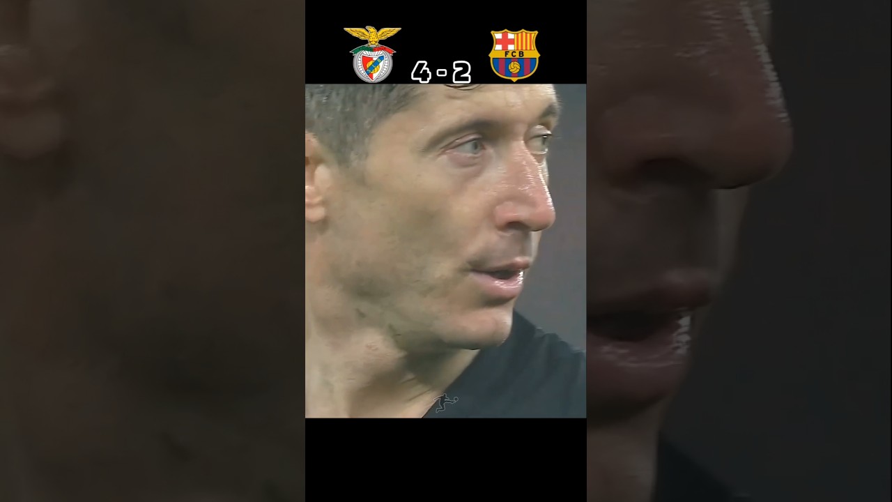 Barcelona's comeback knocks out Benfica. #shorts #barcelona #benfica #comeback #championsleague