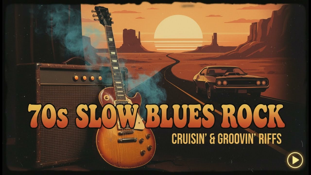 70s Slow Blues Rock Vibes 🎸 Relaxing & Smooth Guitar Vibes | Vol.3