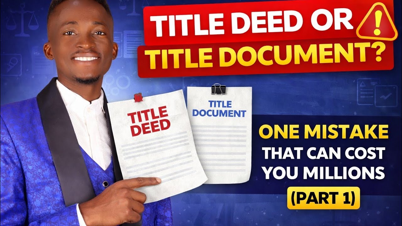 TITLE DEED OR TITLE DOCUMENT?ONE MISTAKE THAT CAN COST YOU MILLIONS(PART 1)