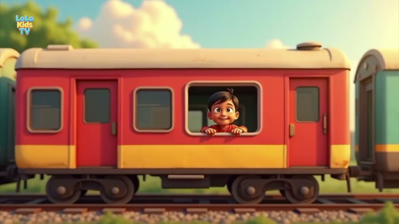 Chuk Chuk Chuk Chuk Railgadi | Fun Train Cartoon Song | LoLo Kids TV