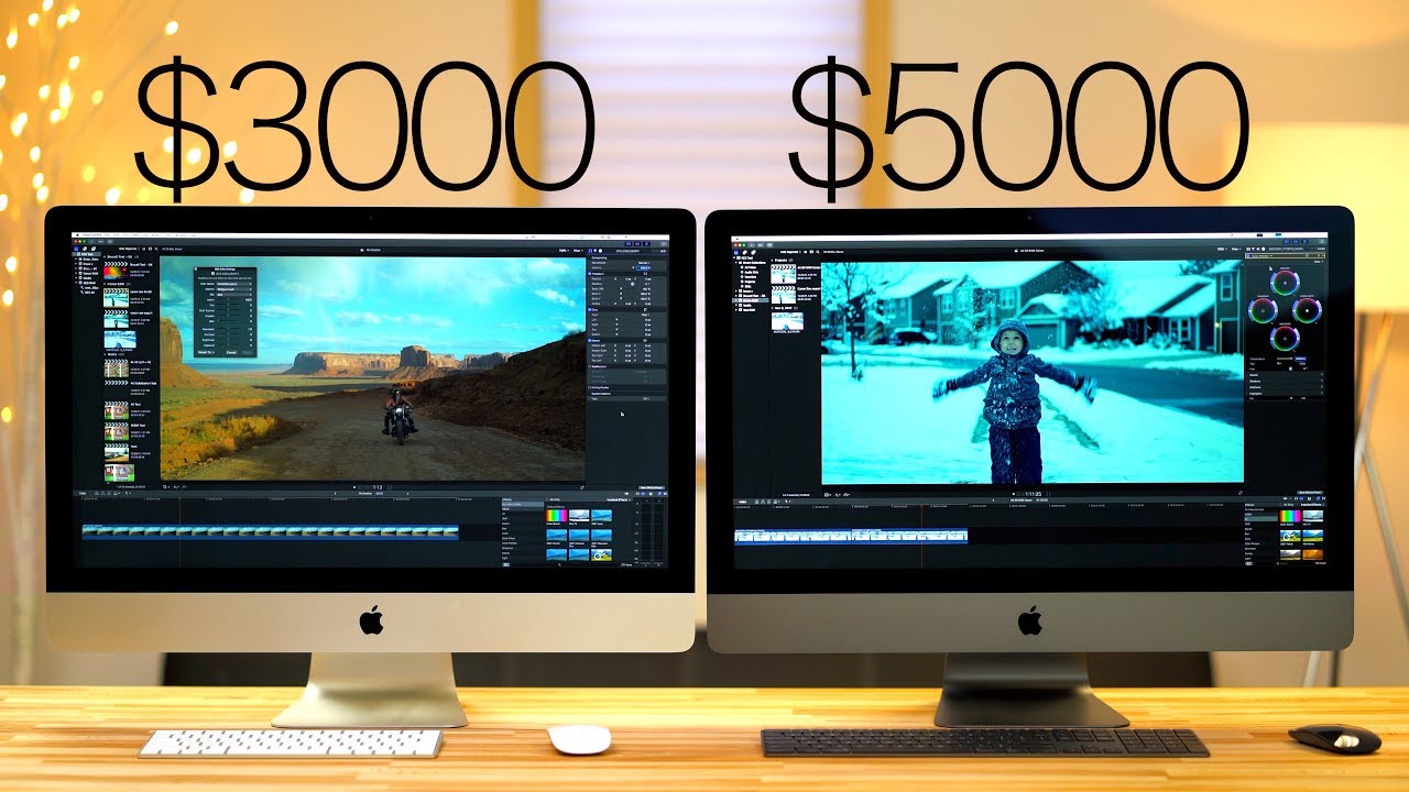 iMac Pro vs 2017 5K iMac - Video editing with Final Cut X - FCX