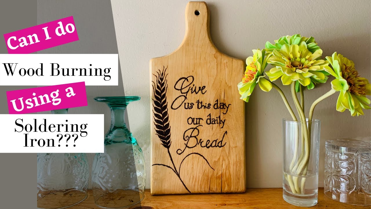 Wood Burning Using A Soldering Iron- Is it possible?
