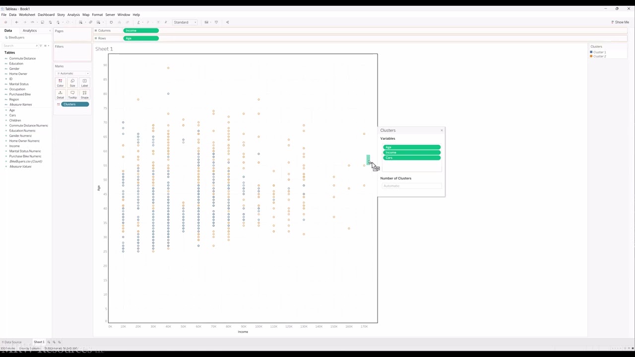 Cluster Analysis with Tableau
