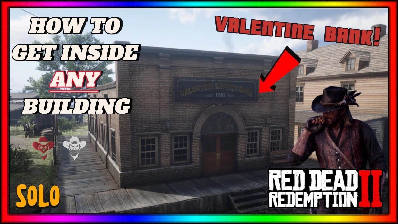 HOW TO ENTER ANY BUILDING IN RDR2 RED DEAD ONLINE *SOLO* RDR2